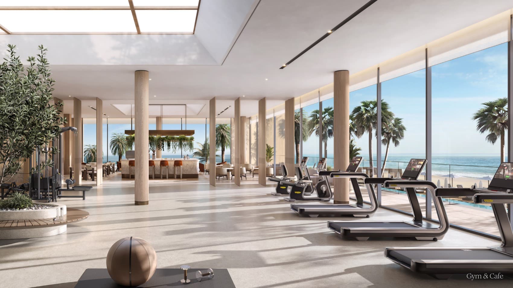 Gym & café — Bay Estate, Dubai Islands