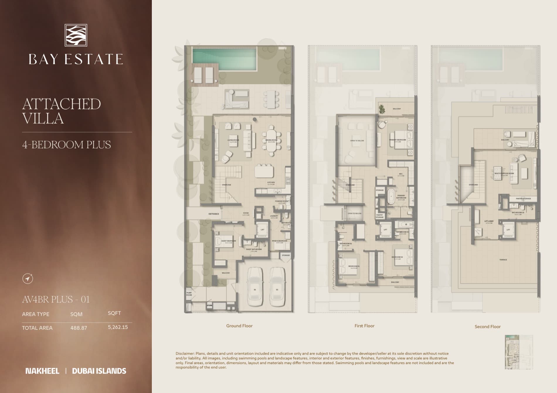 Bay Estate floor plan AV4BR PLUS-01 — available on request
