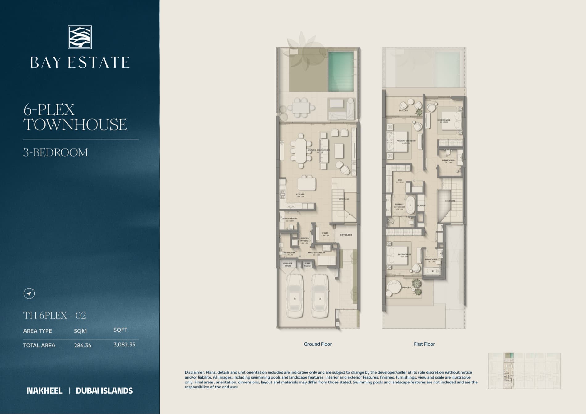 Bay Estate floor plan TH 6PLEX-02 — available on request